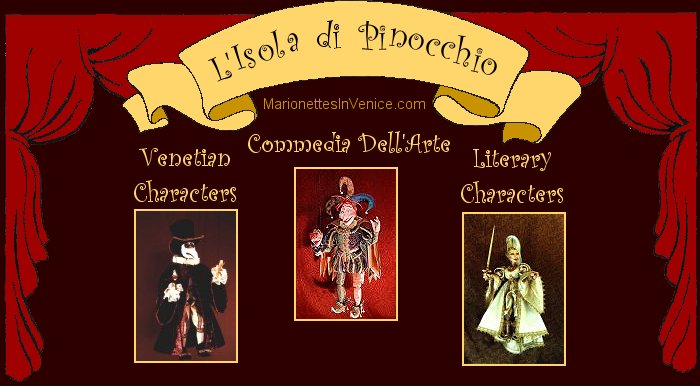 L'Isola di Pinocchio - www.MarionettesInVenice.com - Large Marionettes