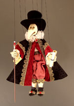 Small Venetian Plague Doctor Marionette