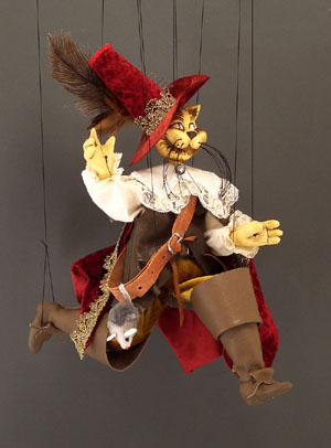 Small Puss in Boots Marionette
